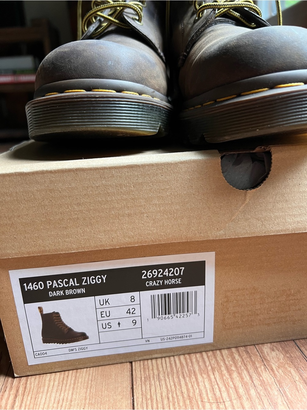 Dr Martens 1460 Ziggy in Crazy Horse leather. men size 9US 8UK 42EU - Picture 8 of 11